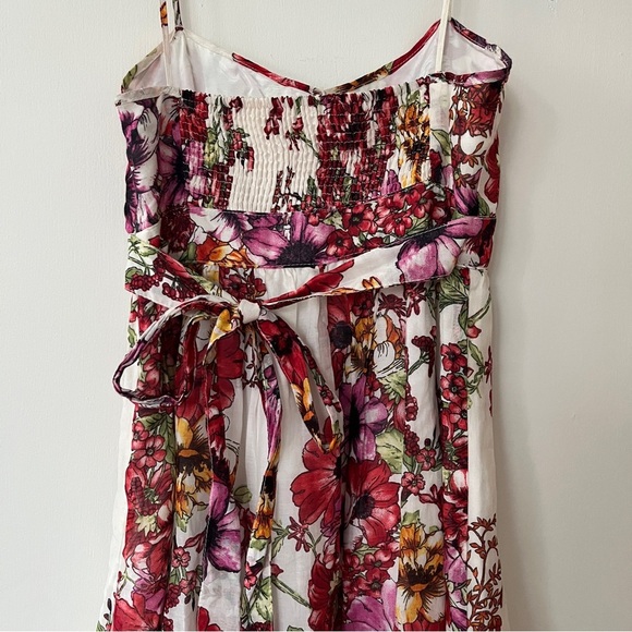 Zara Floral Strapless Dress - Picture 6 of 9